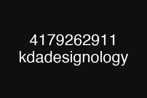 4179262911 kdadesignology